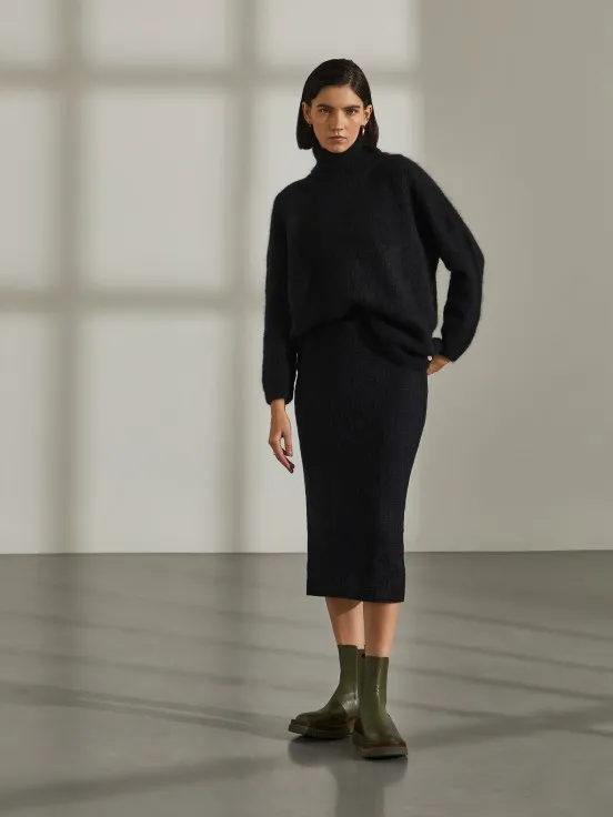 Mohair turtleneck sweater