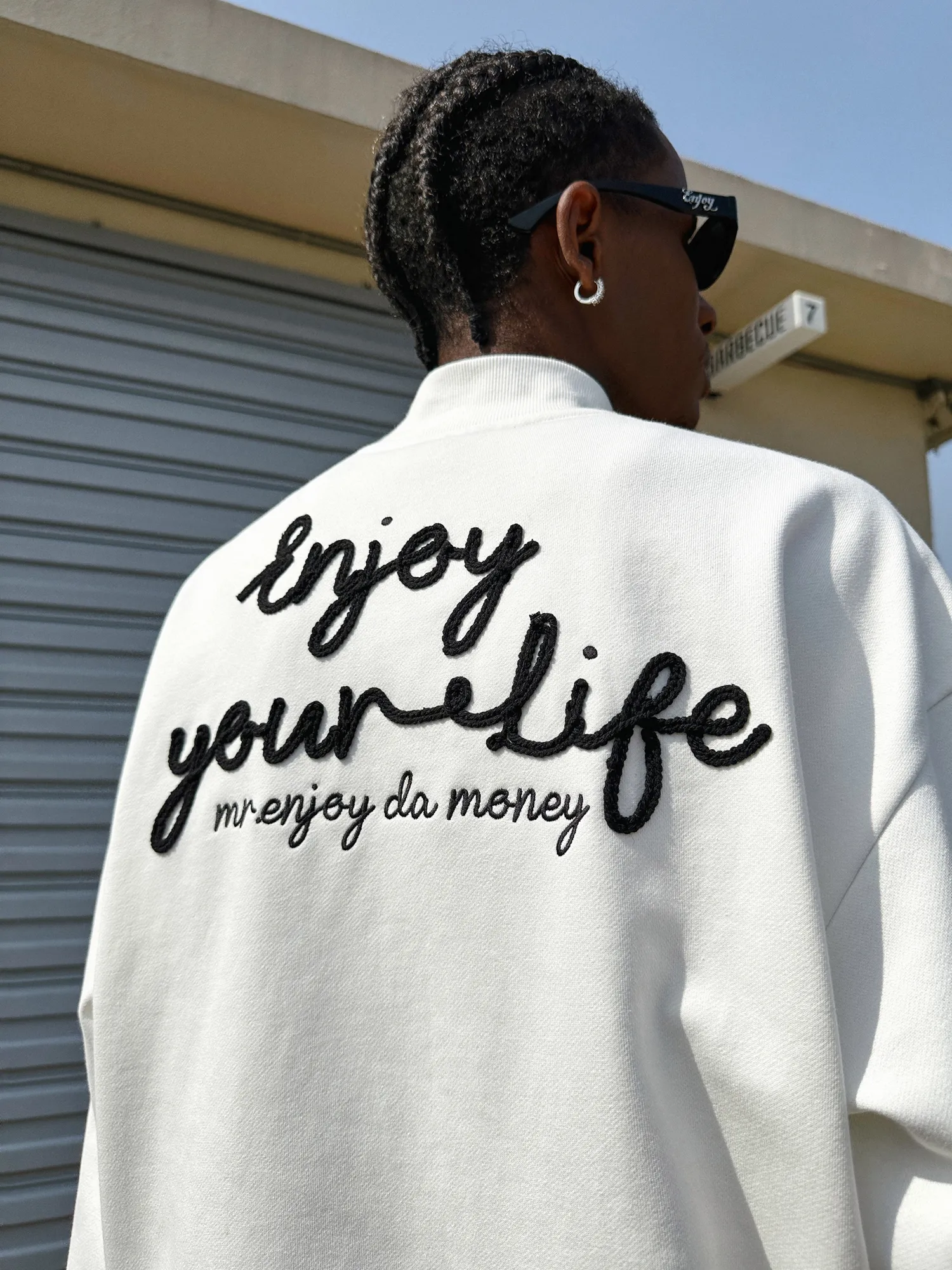 MR. ENJOY DA MONEY  |Street Style Long Sleeves Sweatshirts