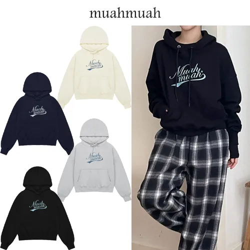 muahmuah  |Sleeveless Street Style Long Sleeves Logo Tanks & Camisoles