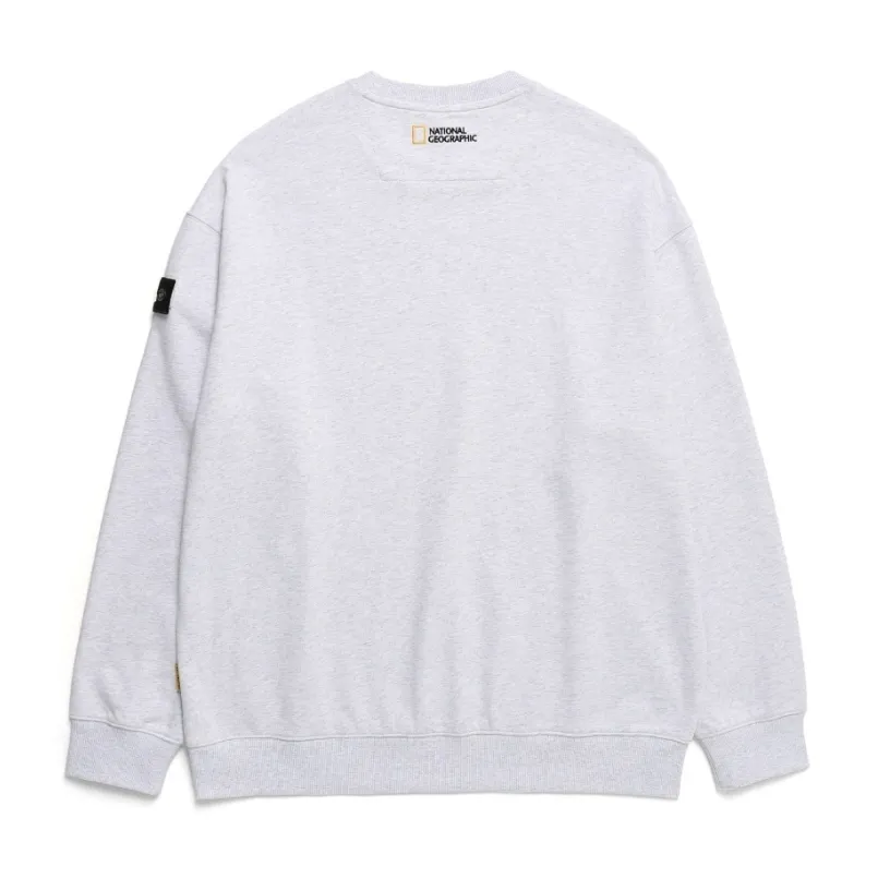 NATIONAL GEOGRAPHIC  |Unisex Street Style Long Sleeves Logo Sweatshirts