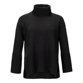 Neffa Wool Turtleneck Sweater - Black