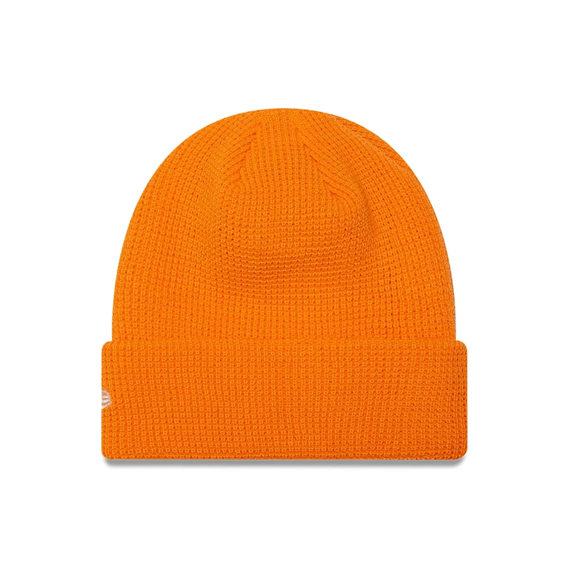 New Era Waffle Knit Orange Beanie Hat