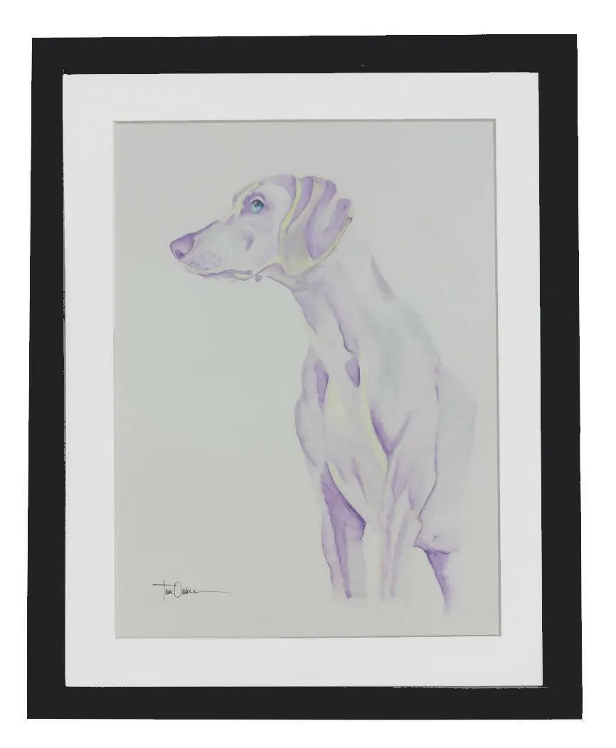 Oakes Art - Purple Reign Dog Portrait