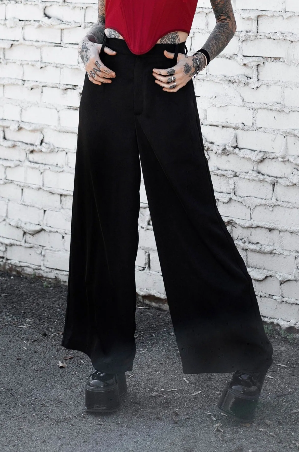 Onyx Palazzo Pants