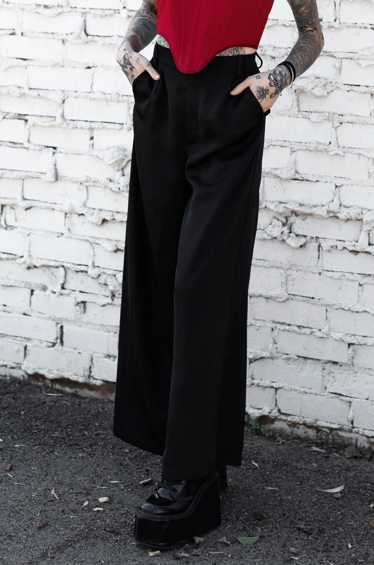 Onyx Palazzo Pants