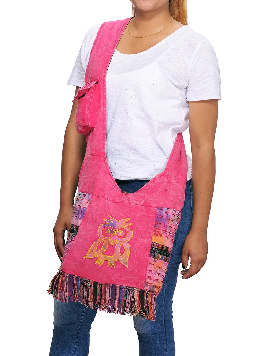 Owl Patch Hobo Bag