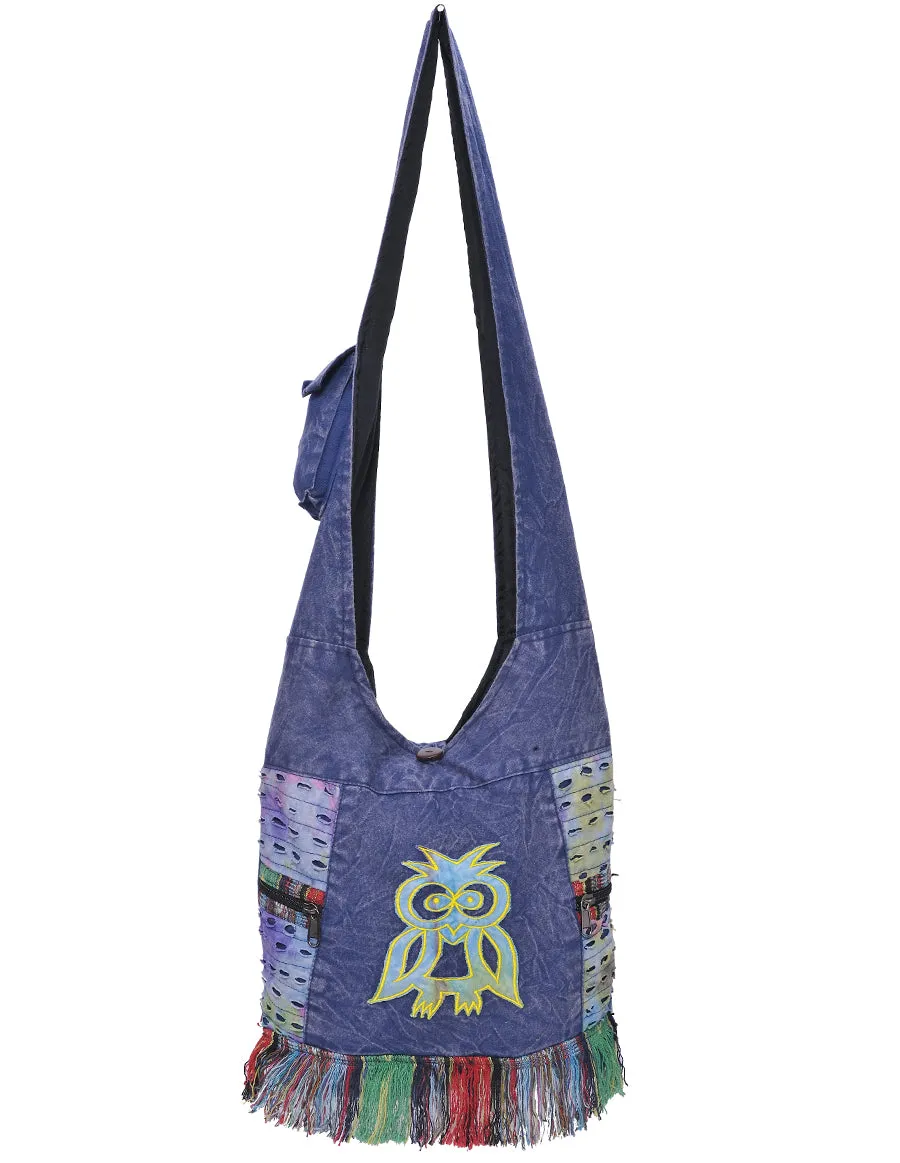 Owl Patch Hobo Bag