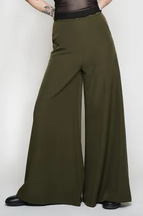 Palazzo Pants - Olive [Last L-3x]