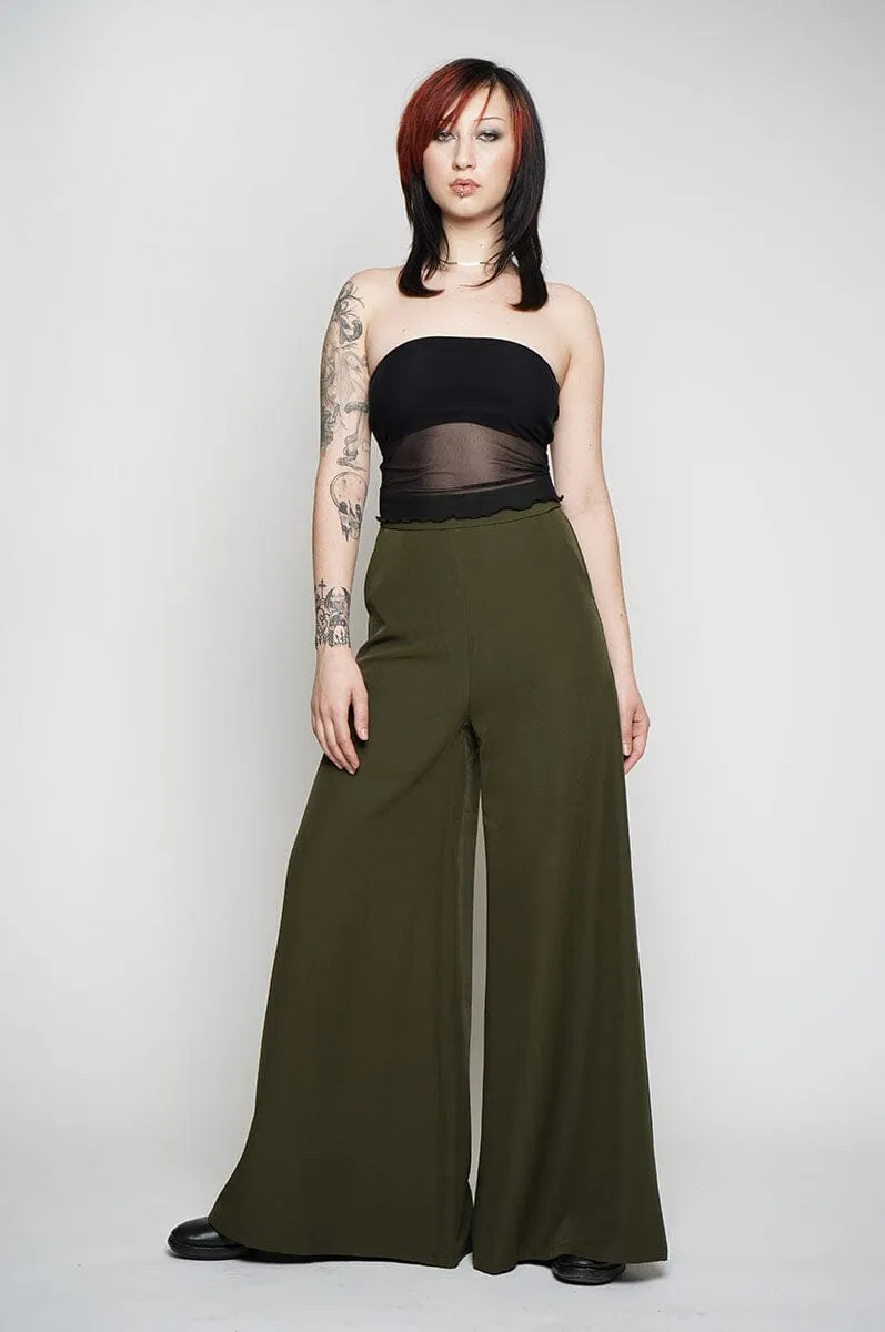 Palazzo Pants - Olive [Last L-3x]