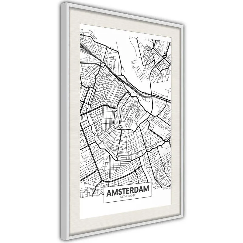 Poster City map: Amsterdam