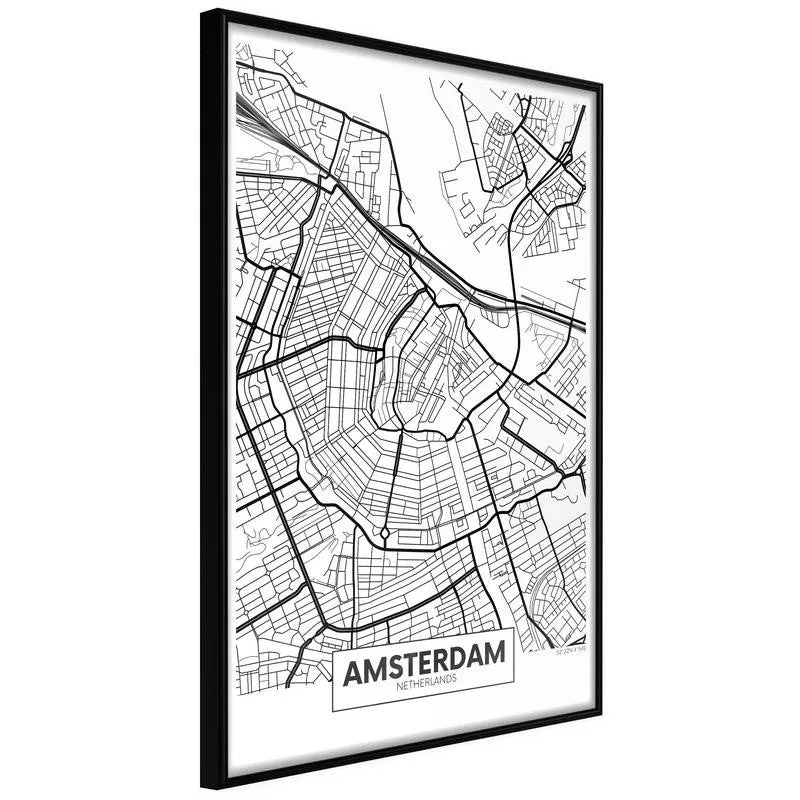 Poster City map: Amsterdam