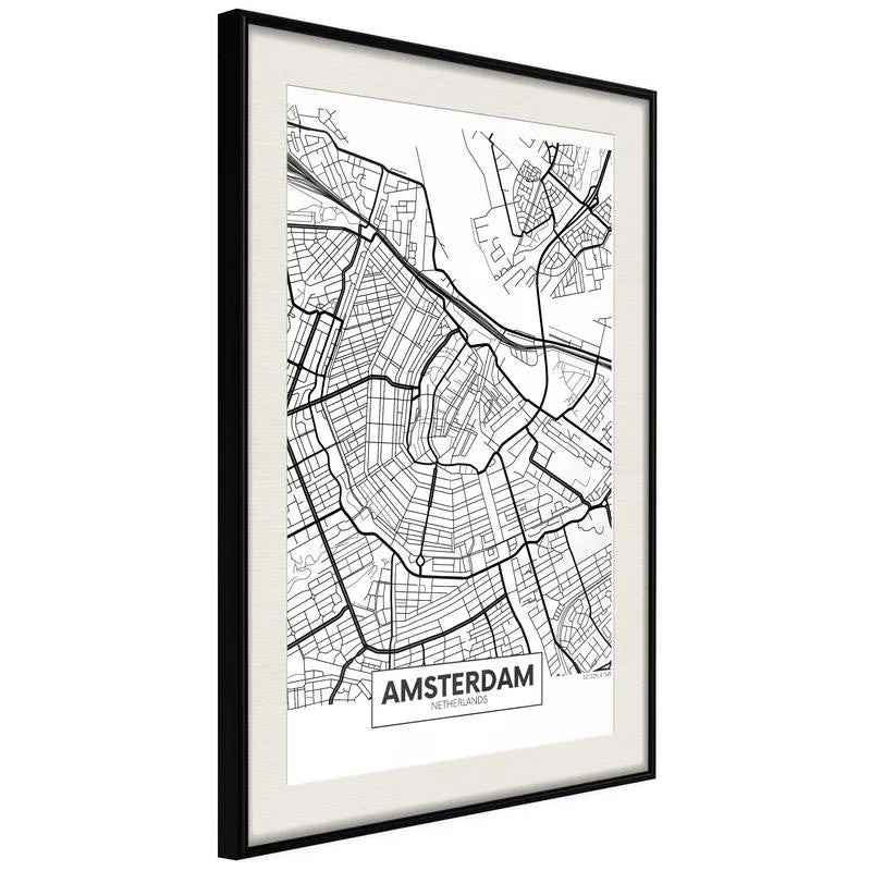 Poster City map: Amsterdam