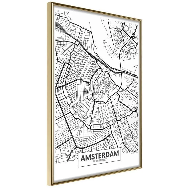 Poster City map: Amsterdam