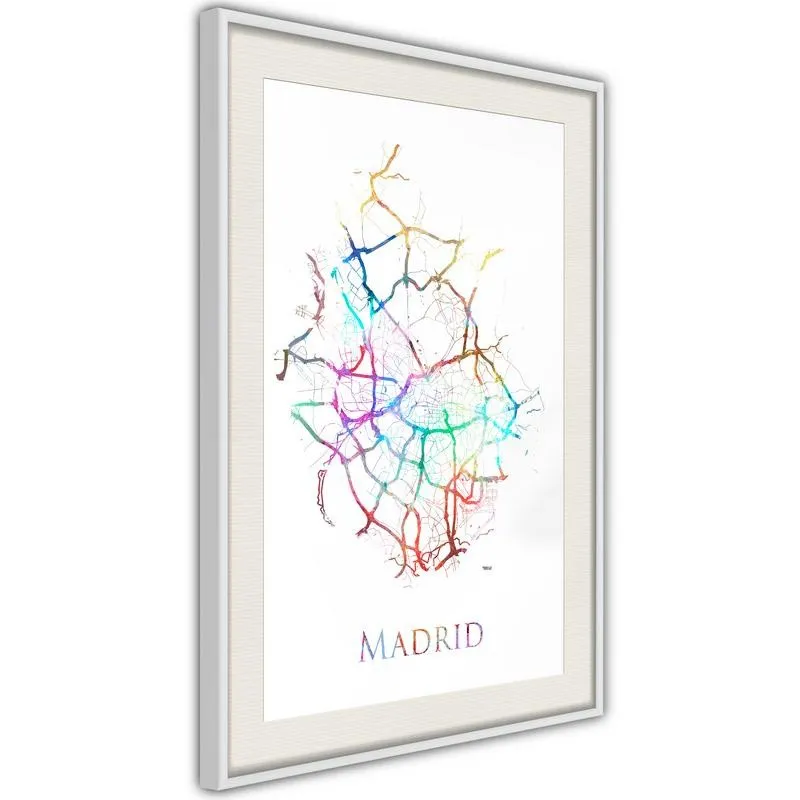 Poster City Map: Madrid (Colour)