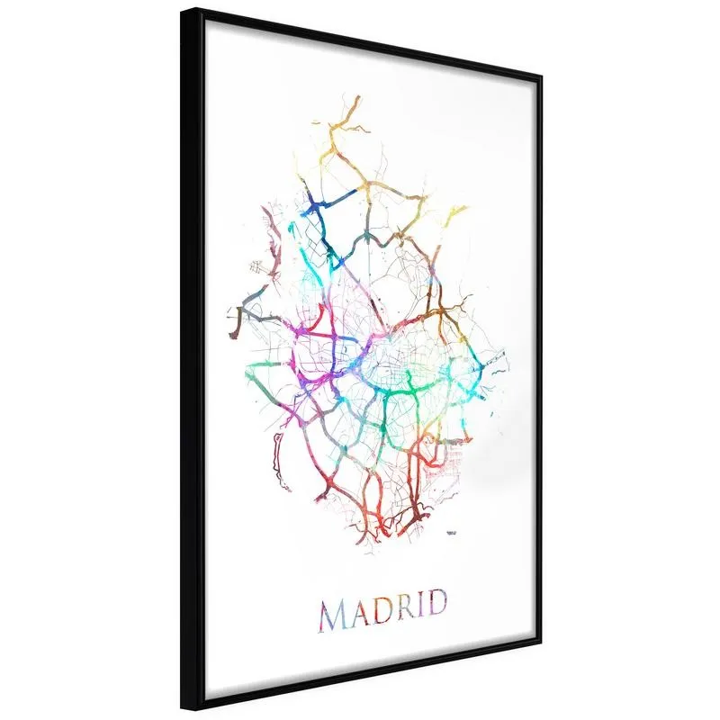 Poster City Map: Madrid (Colour)