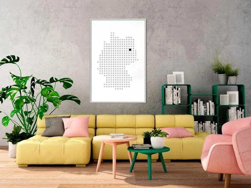 Poster Pixel Map of Germany