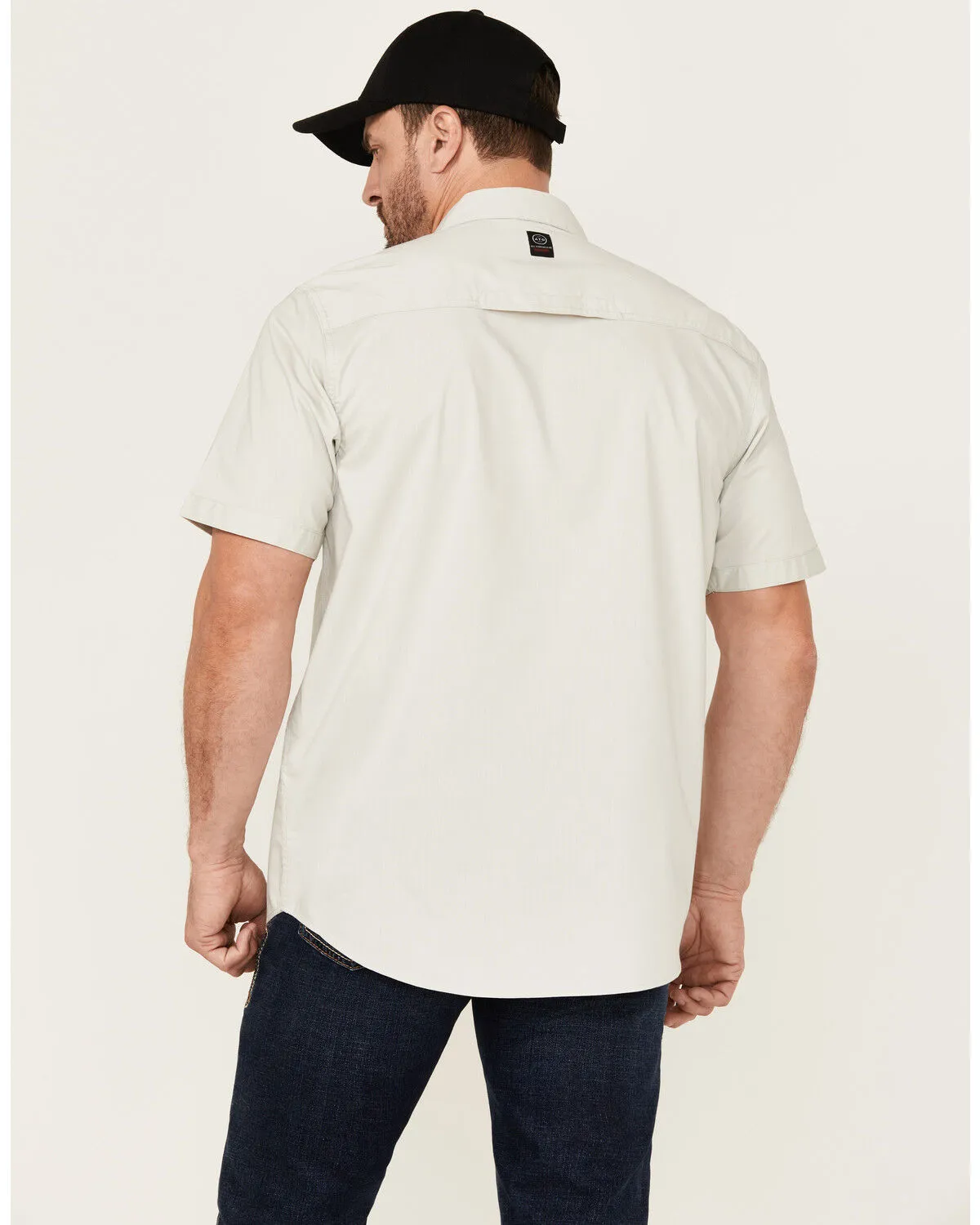 Product Name:  ATG by Wrangler Men's Solid Short Sleeve Button-Down Performance Western Shirt