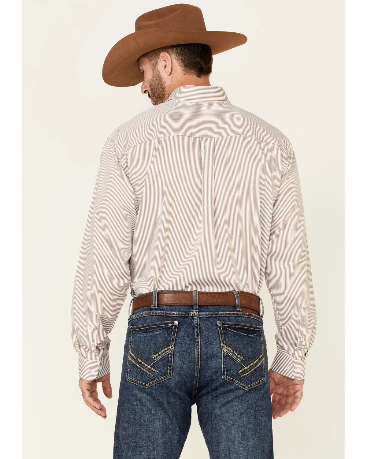 Product Name:  Cinch Men's Tencel Mini Stripe Long Sleeve Button-Down Western Shirt