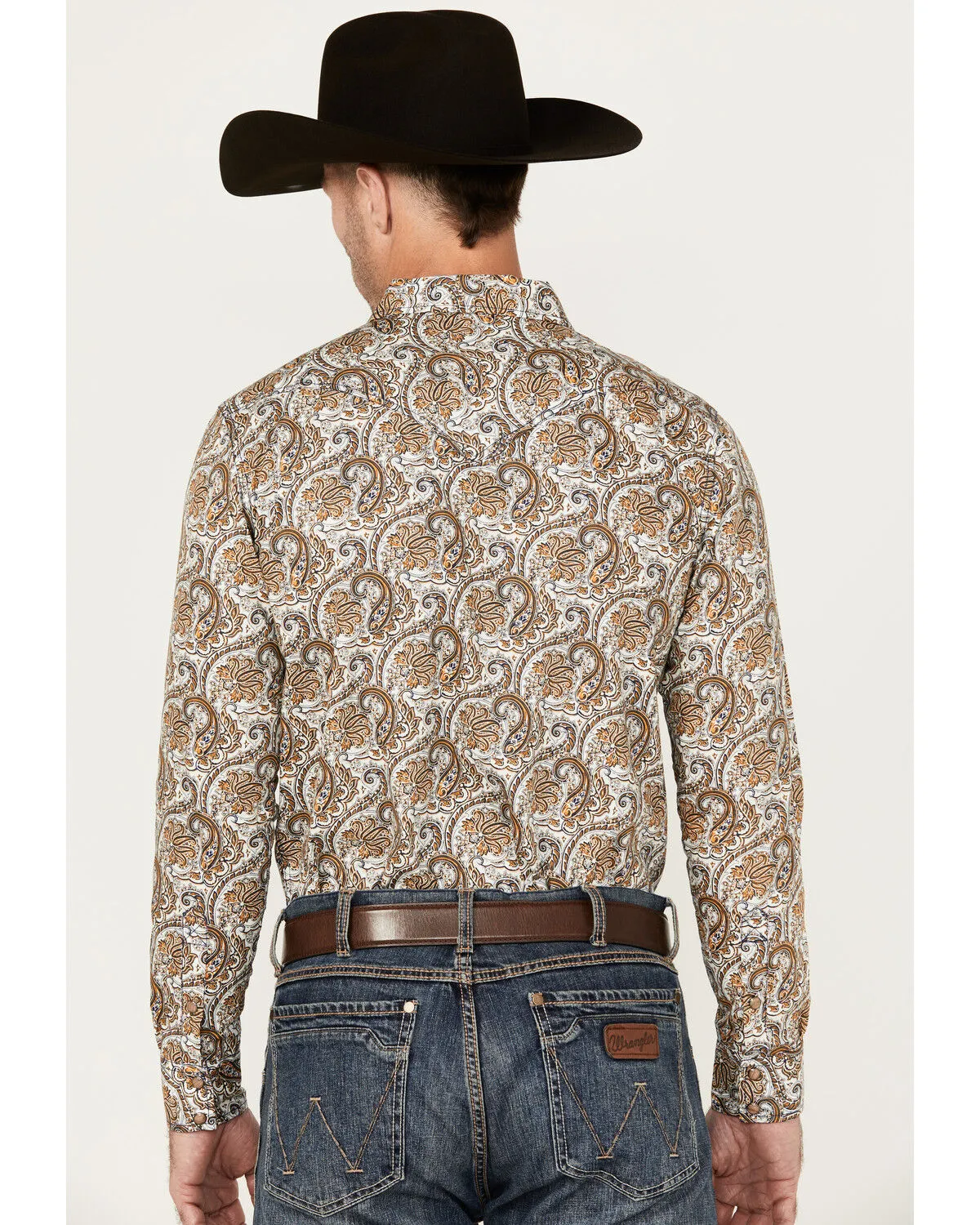 Product Name:  Cody James Men's Gold Dust Paisley Print Long Sleeve Snap Western Shirt - Big