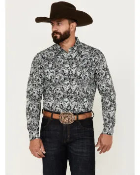 Product Name:  Cody James Men's Showdown Paisley Print Long Sleeve Snap Western Shirt