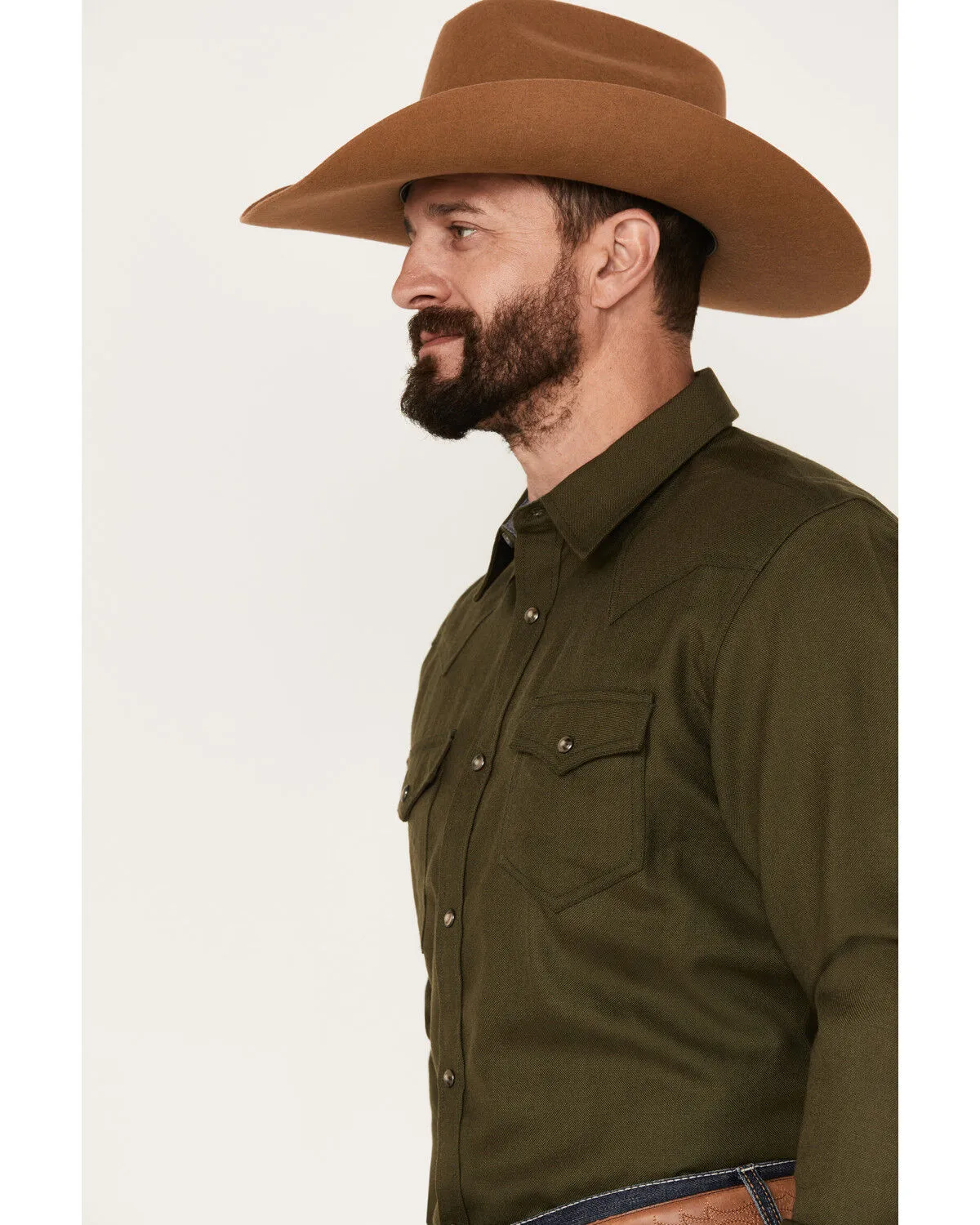 Product Name:  Cody James Men's Wooly Mammoth Solid Long Sleeve Snap Western Shirt