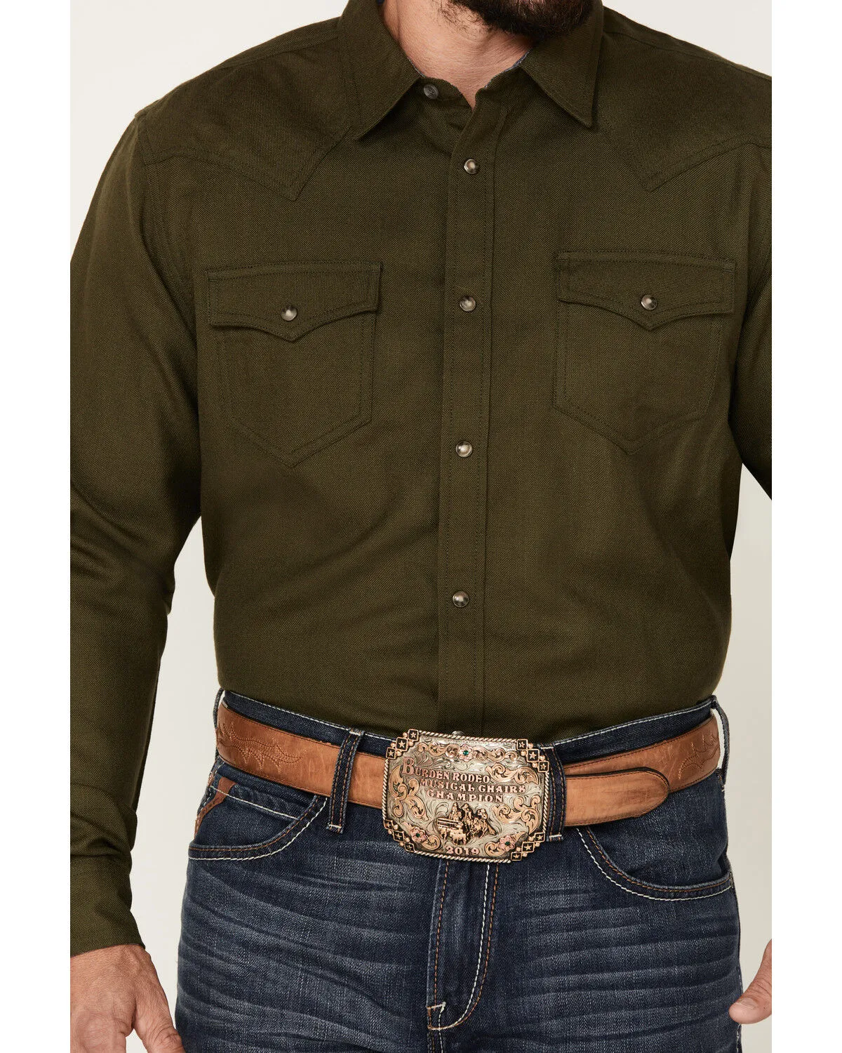 Product Name:  Cody James Men's Wooly Mammoth Solid Long Sleeve Snap Western Shirt