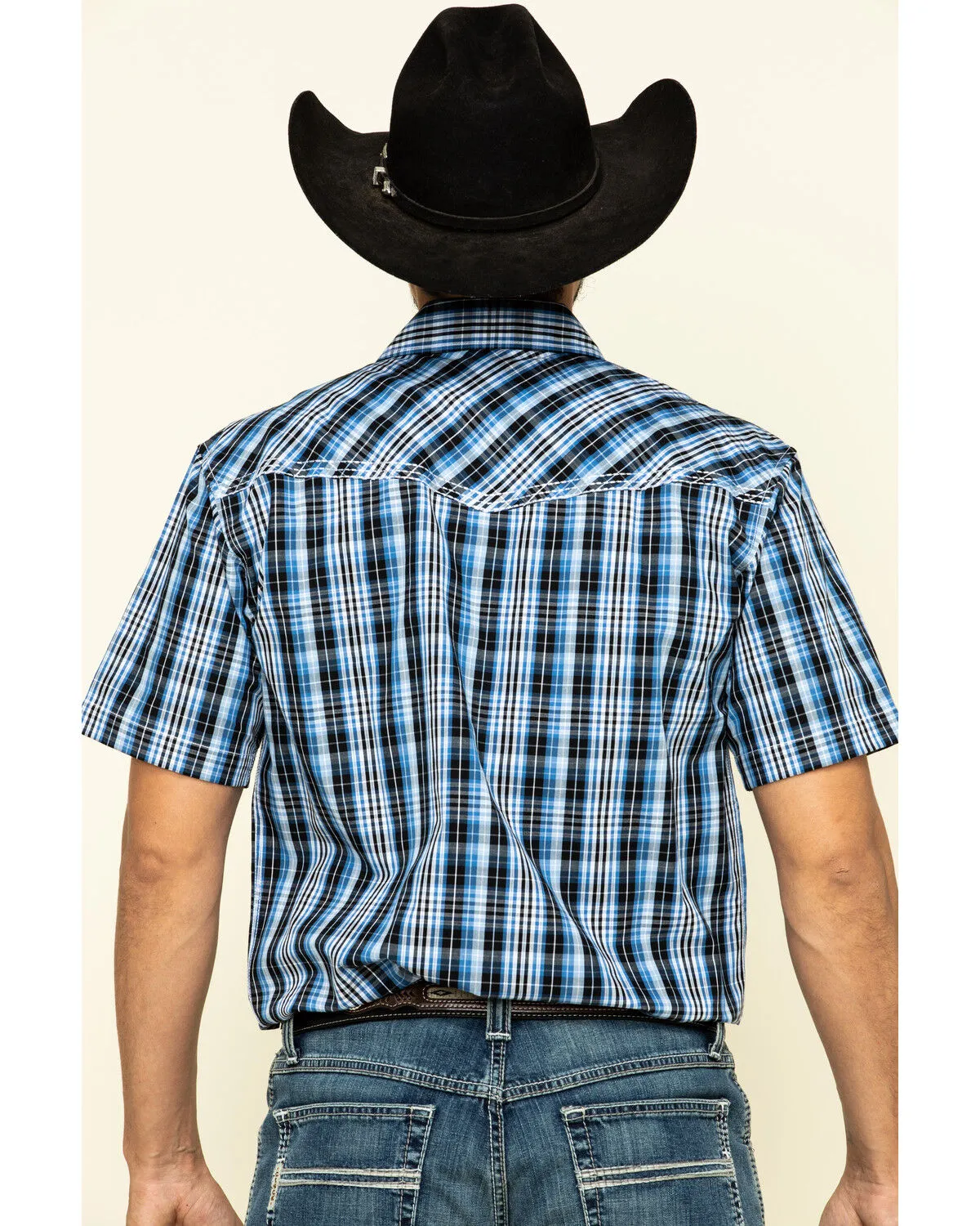 Product Name:  Cowboy Hardware Men's Heeler Plaid Short Sleeve Western Shirt