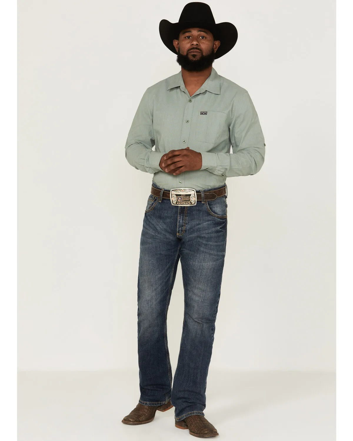 Product Name:  Kimes Ranch Men's Solid Linville Coolmax Button Down Western Shirt