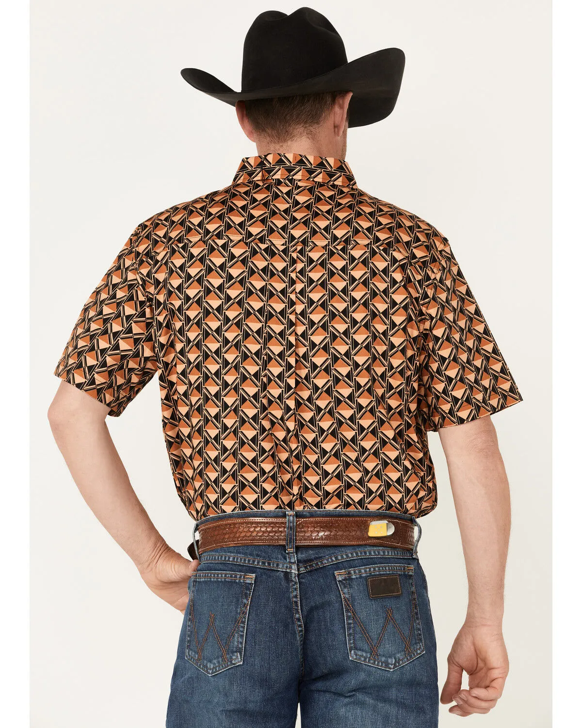 Product Name:  RANK 45® Men's Chisel Geo Print Short Sleeve Button-Down Western Shirt