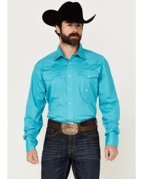 Product Name:  Roper Men's Amarillo Solid Long Sleeve Pearl Snap Stretch Western Shirt - Big & Tall