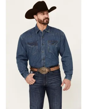 Product Name:  Stetson Men's Denim Long Sleeve Snap Western Shirt