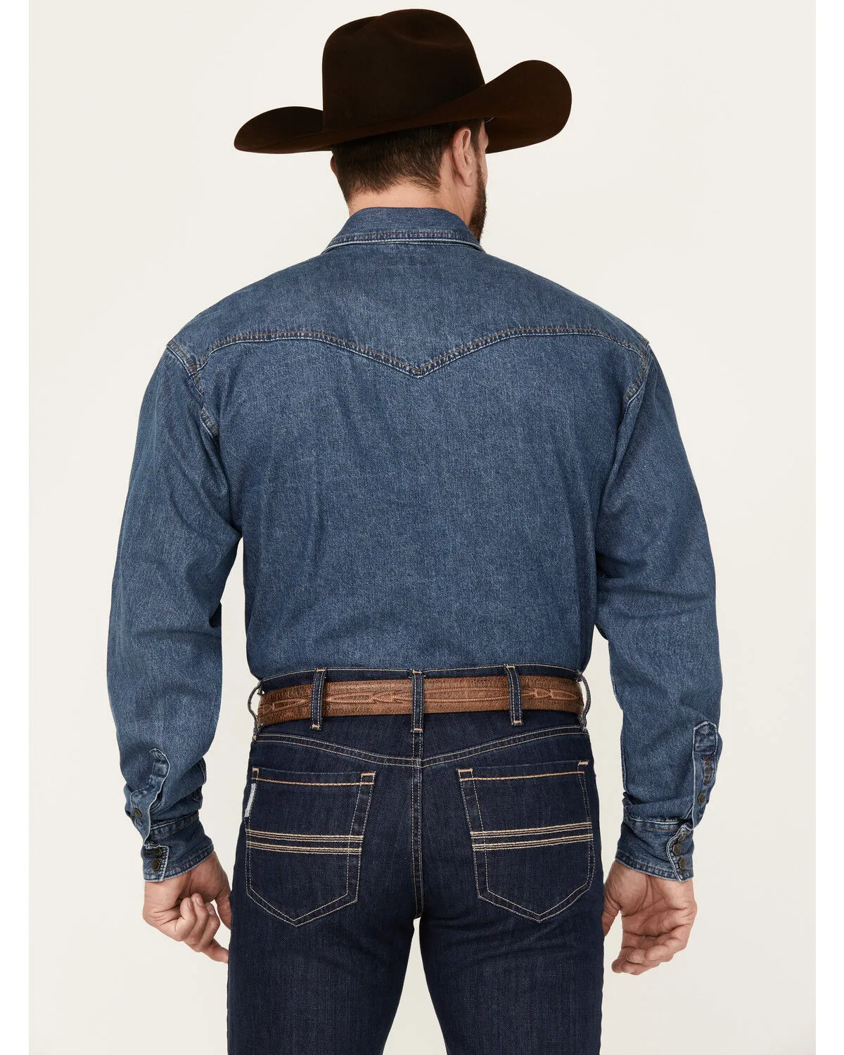 Product Name:  Stetson Men's Denim Long Sleeve Snap Western Shirt