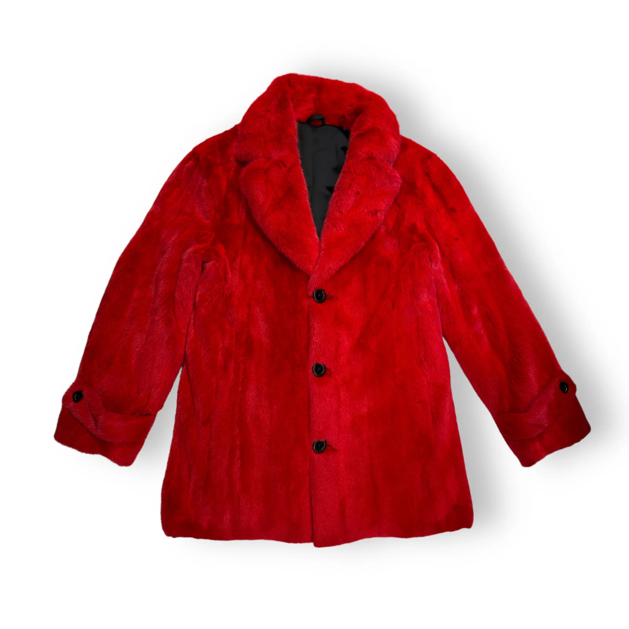 Red Full Skin Mink Coat - Daniel's Leather