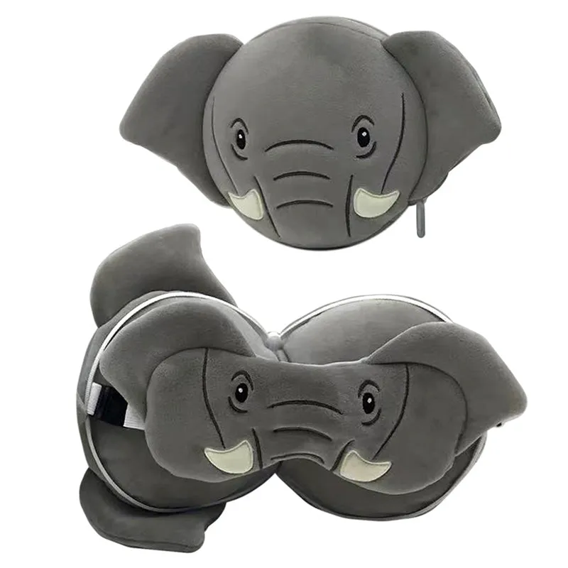 Relaxeazzz Travel Pillow & Eye Mask - Elephant CUSH340