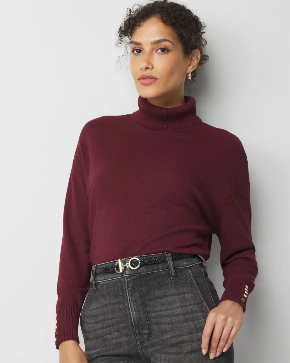 Relaxed Turtleneck Sweater