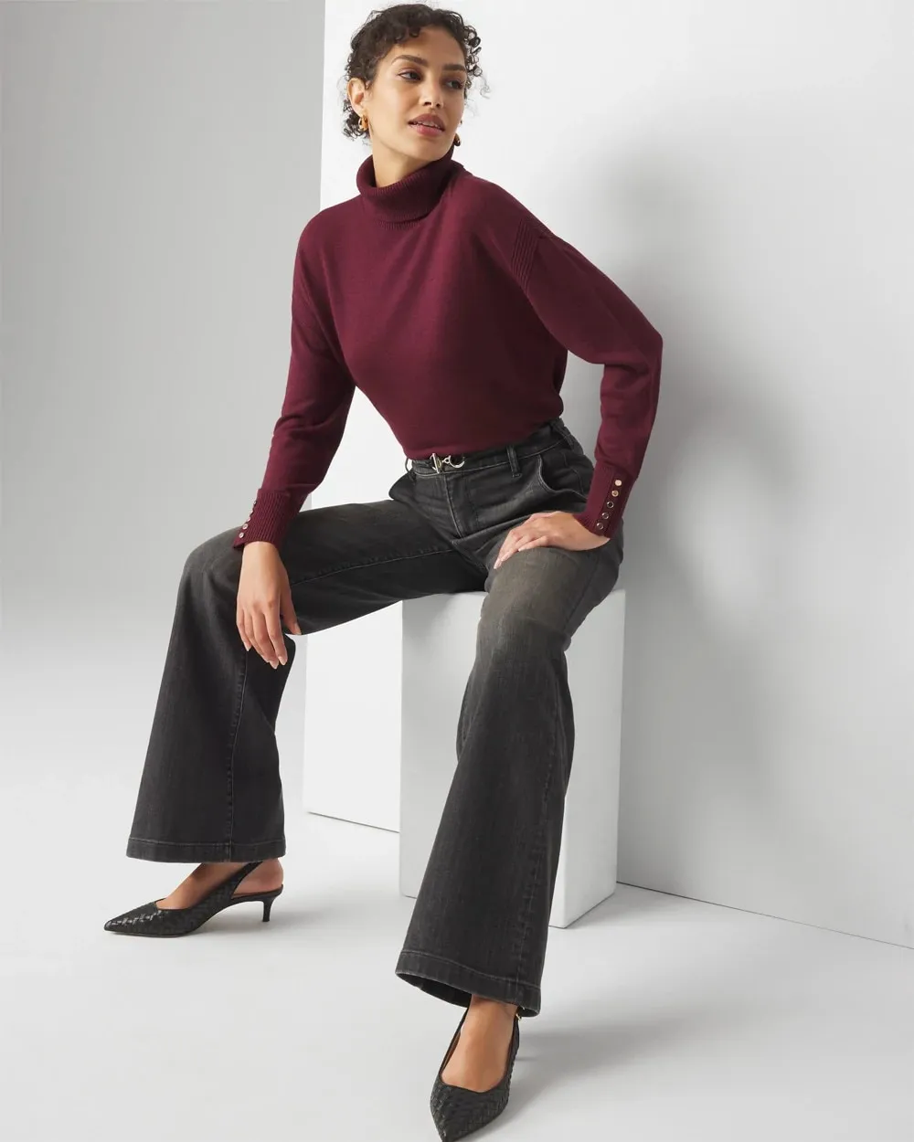 Relaxed Turtleneck Sweater