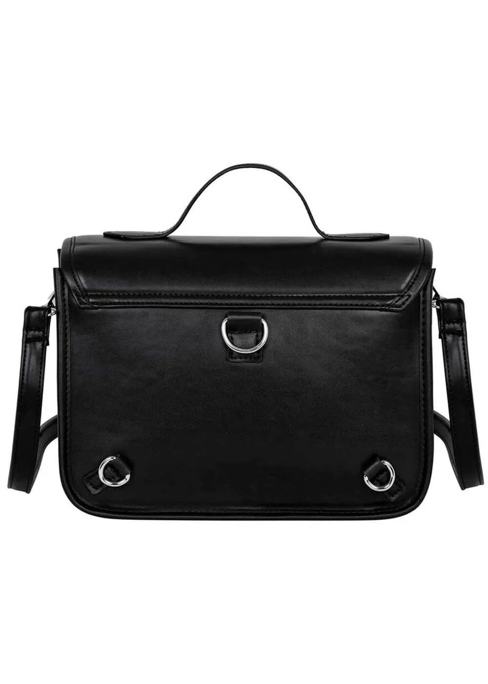 Retro Movies Wednesday Original Satchel Crossbody Bag Backpack Black