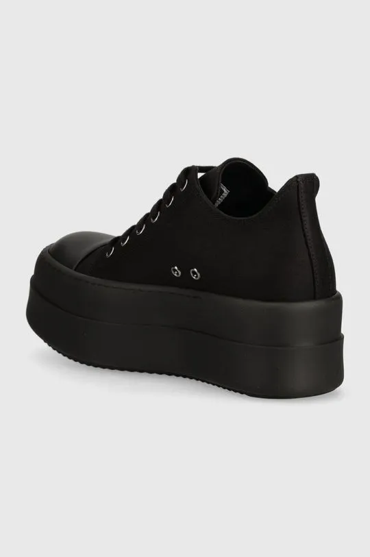 Rick Owens plimsolls Woven Shoes Double Bumper Low Sneaks women's black color DS01D1832.NDK.999