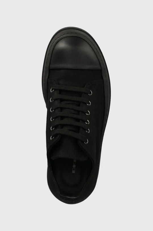 Rick Owens plimsolls Woven Shoes Double Bumper Low Sneaks women's black color DS01D1832.NDK.999