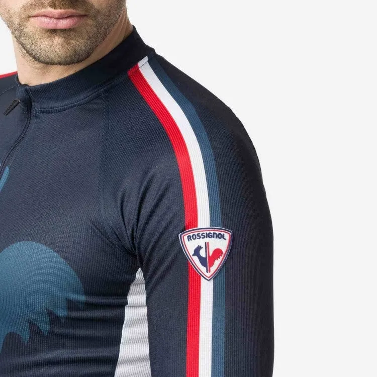 Rossignol Mens Bike Long Sleeves Sportchic in Navy