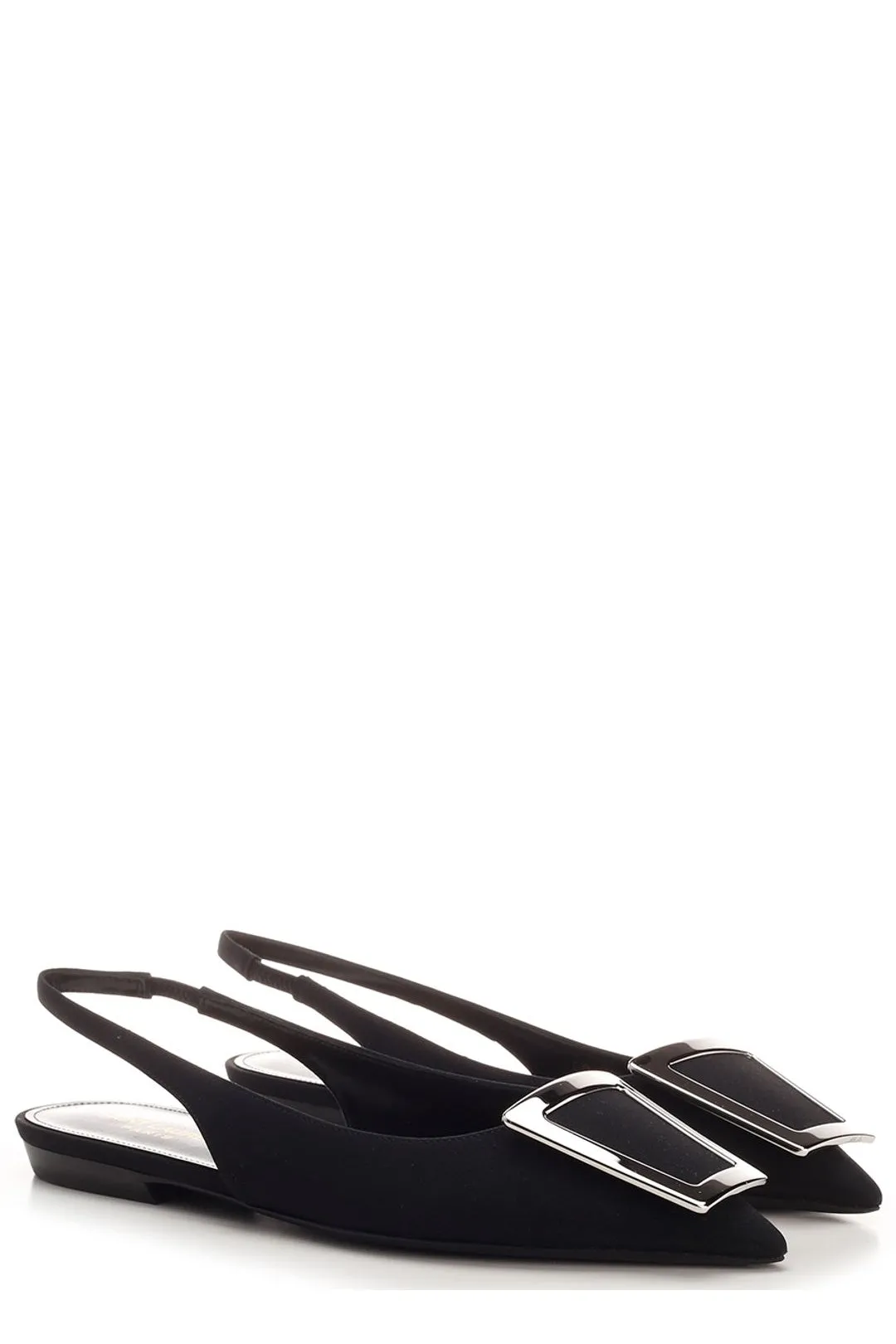 Saint Laurent Maxine Pointed Toe Ballerina Shoes