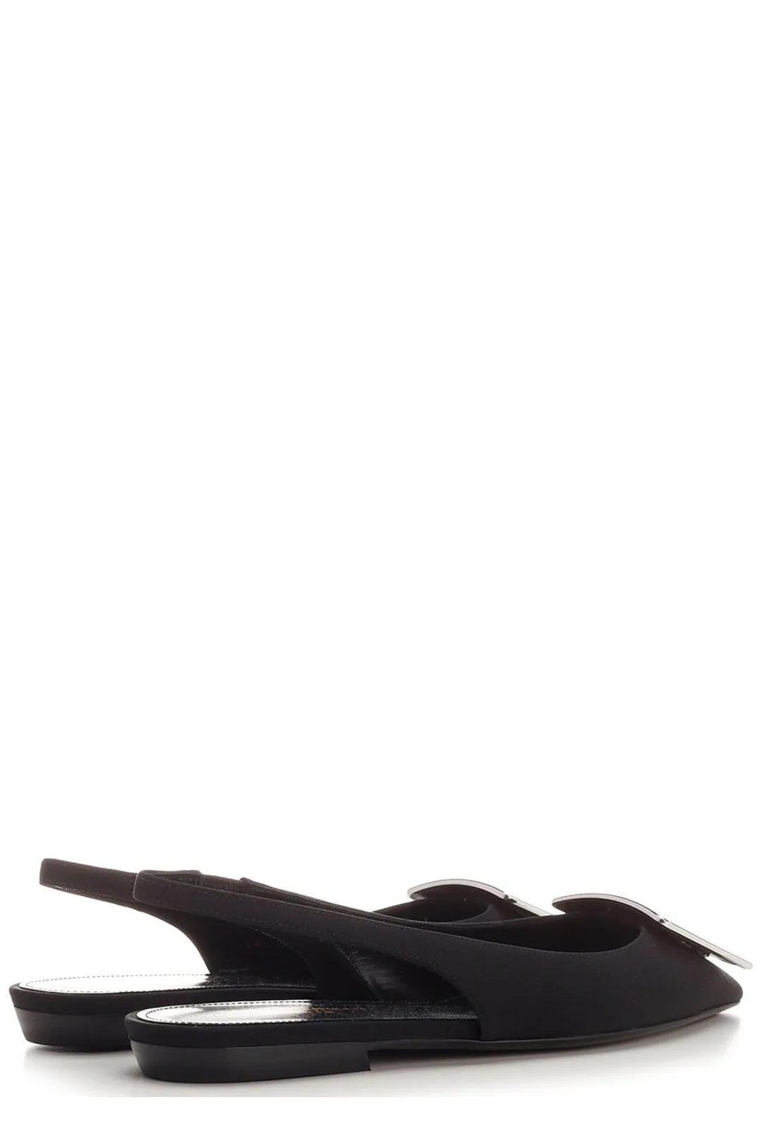 Saint Laurent Maxine Pointed Toe Ballerina Shoes