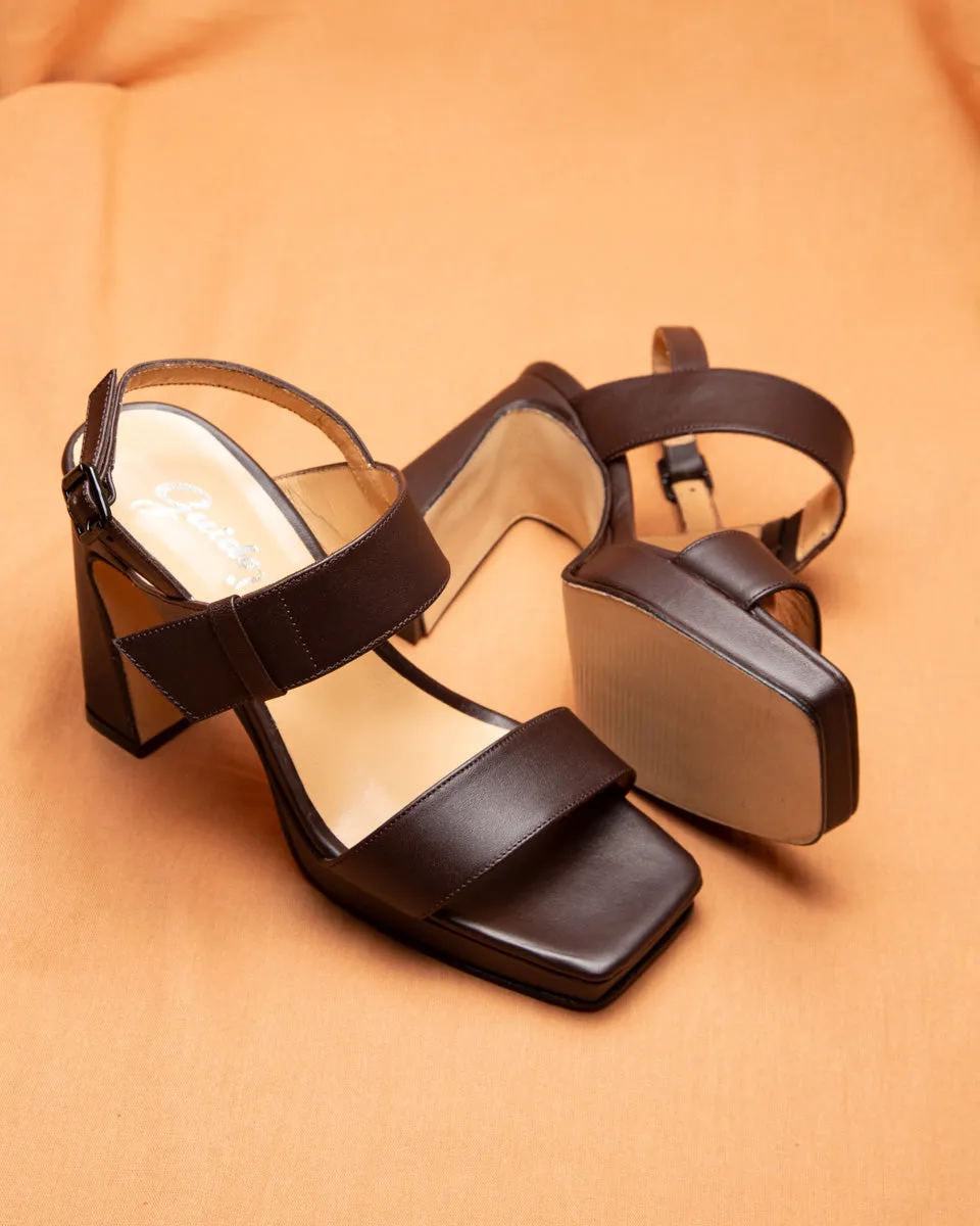 Sandal Praga Dark Brown