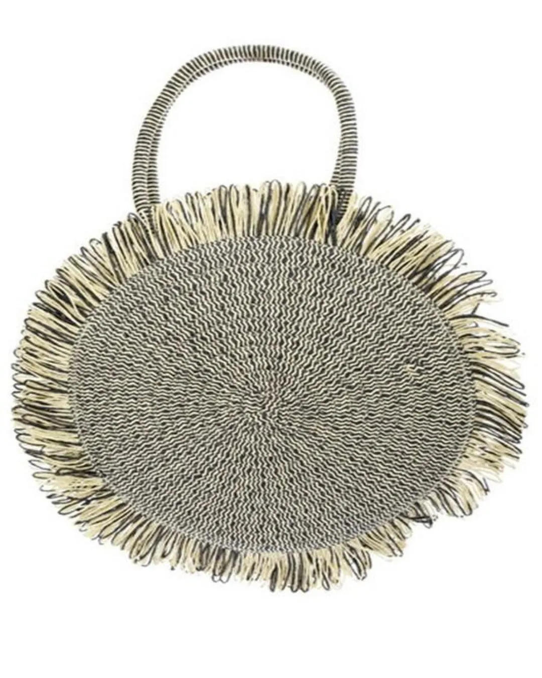 Satchel Round Straw Bag