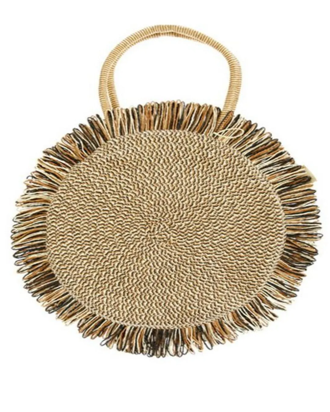 Satchel Round Straw Bag