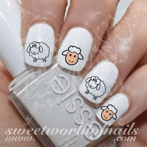 Sheep Nail Art Nail Water Decals Water Slides