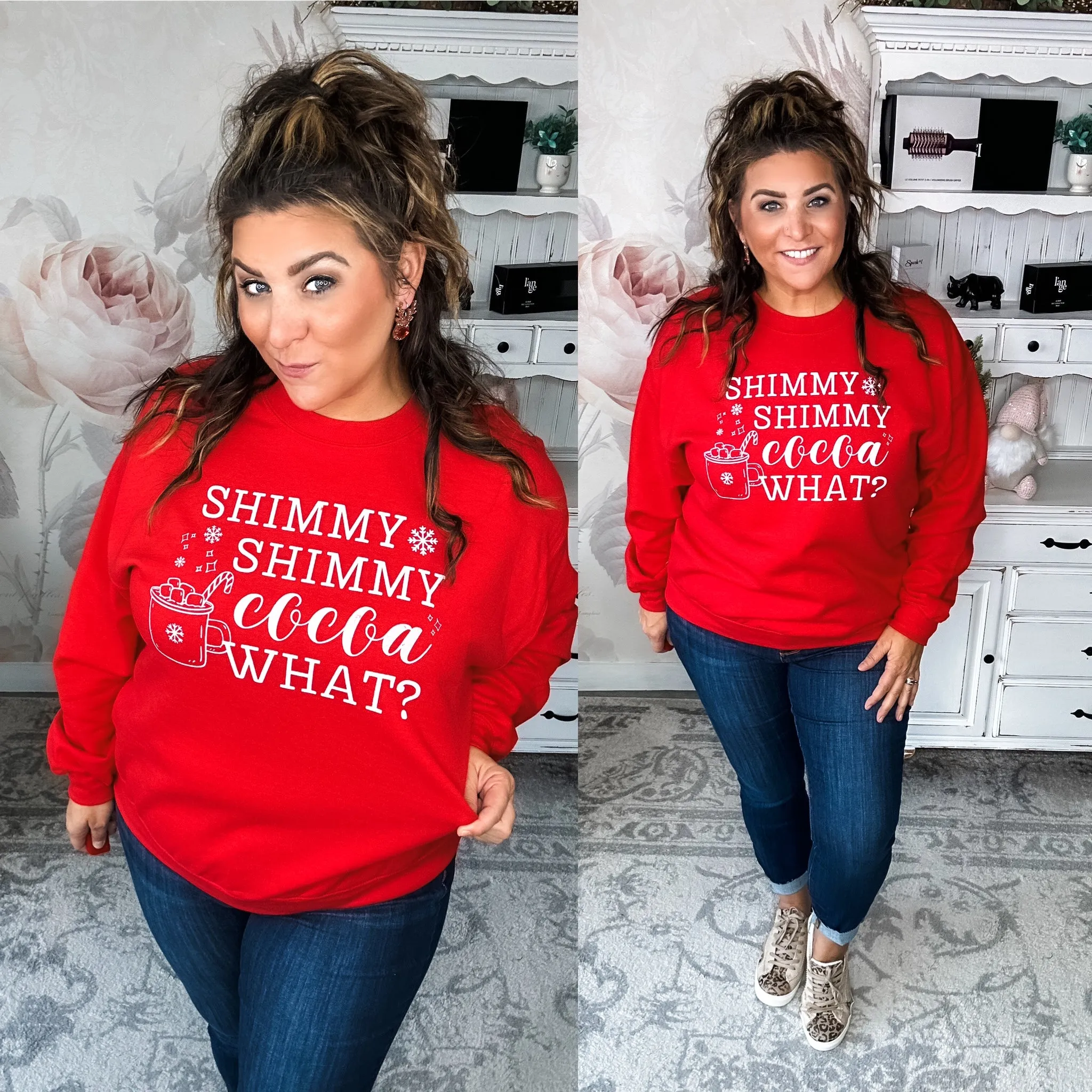 Shimmy Shimmy Cocoa What? Pullover Sweatshirt