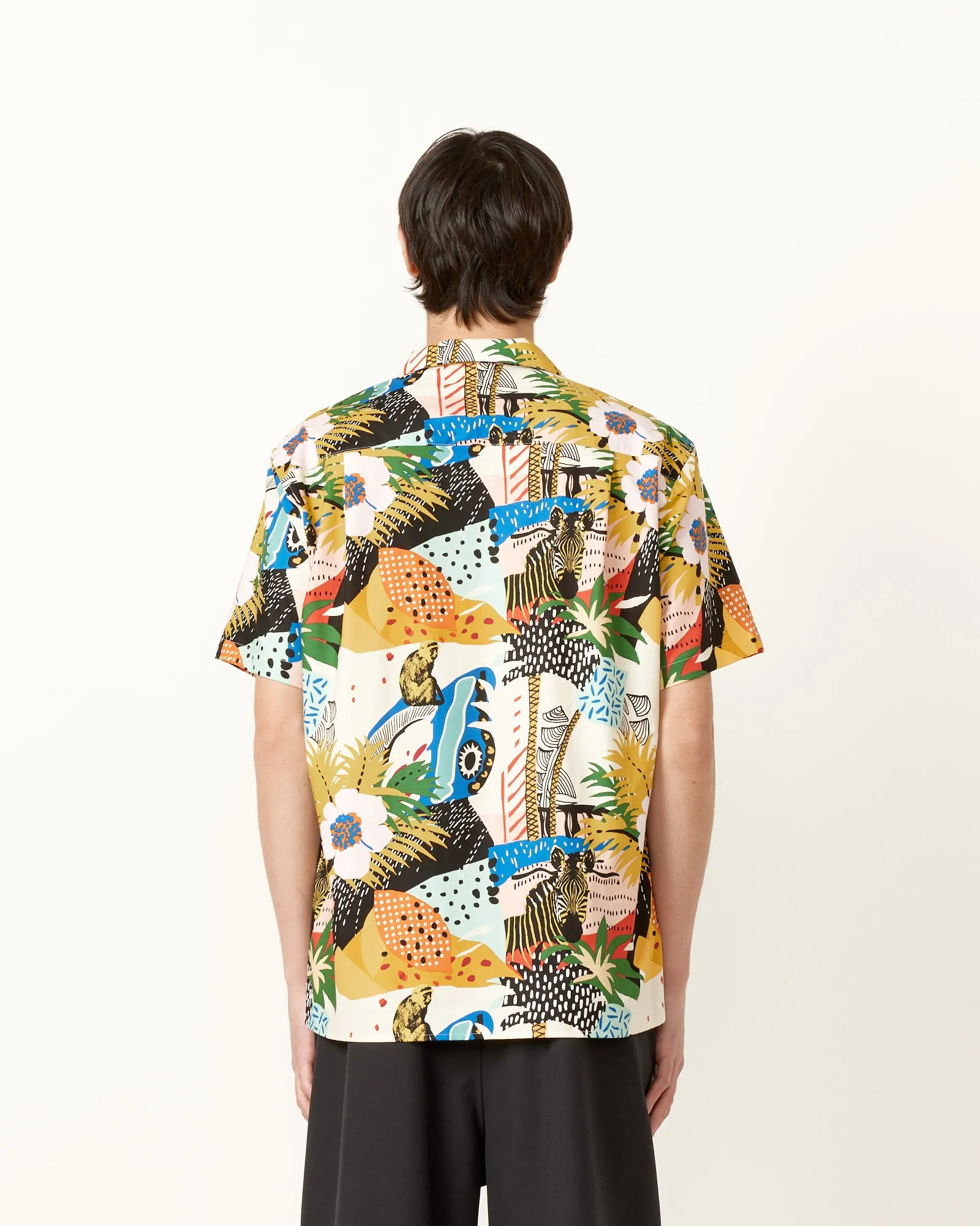 Short Sleeve Camp Shirt in Disco Oasis