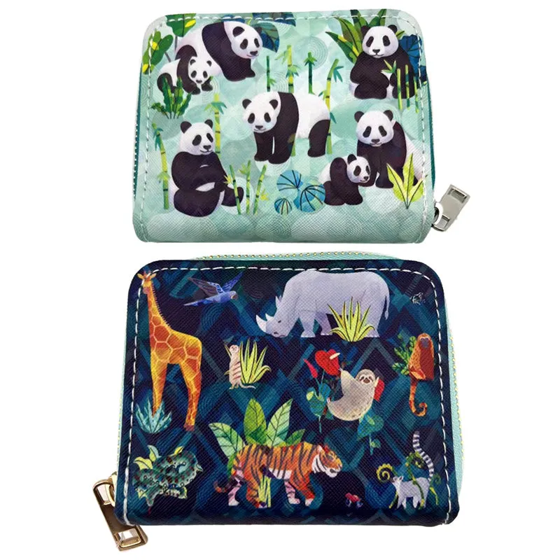 Small Zip Around Wallet - Animal Kingdom PUR130