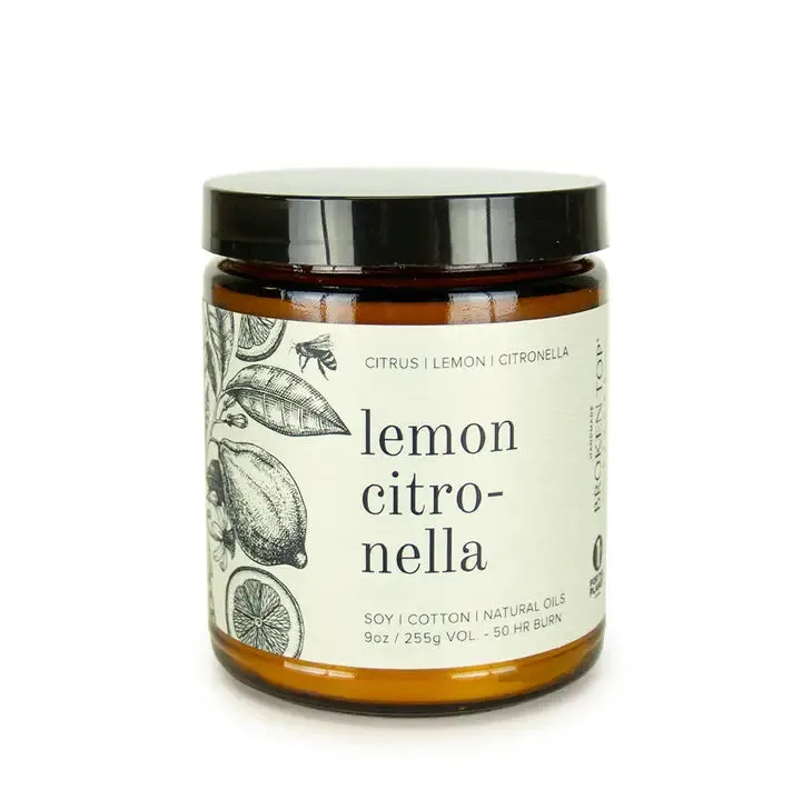 Soy Candle - Lemon Citronella - Summer - 9oz